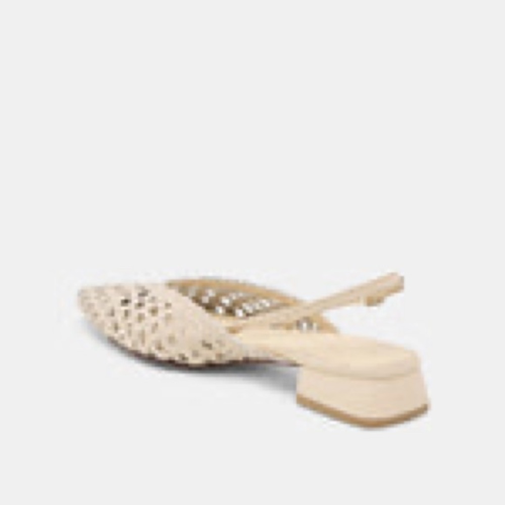 NWT Dolce Vita Woven Slingback Mule — Cream 6 - Picture 5 of 7